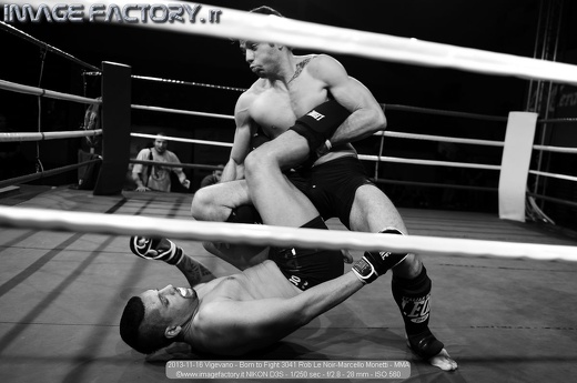 2013-11-16 Vigevano - Born to Fight 3041 Rob Le Noir-Marcello Monetti - MMA